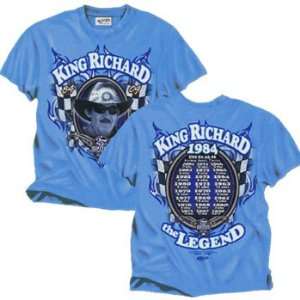  Richard Petty Blue King Richard The Legend Mens Tee, X 