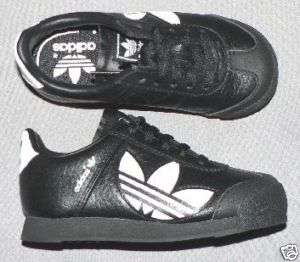 Adidas Samoa XL Trefoil shoes toddlers 3 U.S. new black  