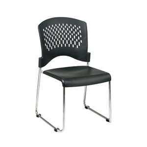  STC865 Sled Base Stack Chair with Plastic Seat and Back 