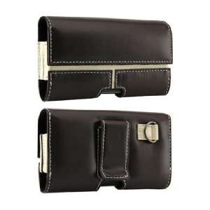   Leather Wrapped Fixed Belt Clip, D Ring, Micro Sue fro Blackberry 9500
