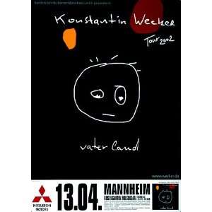  Konstantin Wecker   Vaterland Live 2002   CONCERT   POSTER 