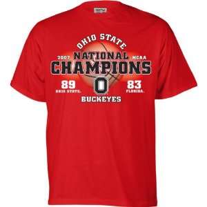   Basketball National Champions Red Scoreboard T Shirt Sports