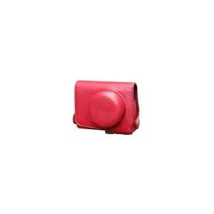   Nikon Coolpix 1 J1 Custom fit Leather Camera Case Bag (Red): Camera