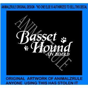  BASSET HOUND DOG VINYL DECAL: Everything Else