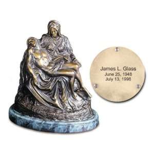  Pieta Keepsake Urn in Cast Bronze: Home & Kitchen