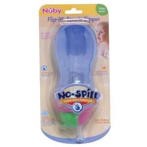  Nuby 14 oz Flip It Leak Proof Straw Bottle Baby