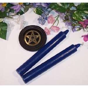  Tapers Spell Blue Taper Candles.