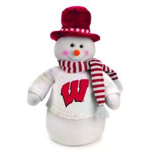  18 NCAA Wisconsin Badgers Plush Dressed for Winter 