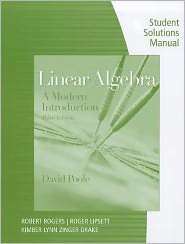 Student Solutions Manual with Study Guide for Pooles Linear Algebra 