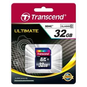 NEW Transcend 32GB SD SDHC 32 GB G Class 10 Memory Card  