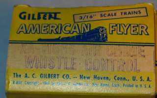   American Flyer Toy Train AIR CHIME WHISTLE in Orig Box.Old Railroad