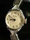 Vintage Caravella by Bulova 43L55 Black Face Ladies Watch Stainless 