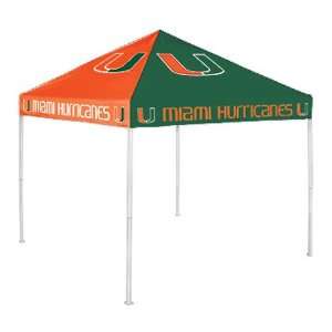  Miami Hurricanes NCAA Pinwheel Colored 9x9 Tent: Sports 