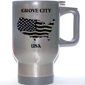  US Flag   Grove City, Ohio (OH) Stainless Steel Mug 