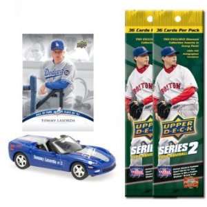   UD MLB Corvette w/Cards LA Dodgers Tommy Lasorda