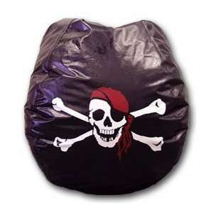  Jumbo Pirate Vinyl Bean Bag Chair: Home & Kitchen