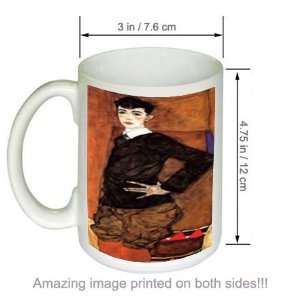  Portrait of Erich Lederer Egon Schiele Art COFFEE MUG 