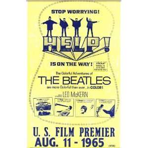  The Beatles Help 14 X 22 Vintage Style Concert Poster 