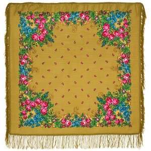    (Solnechnoe Leto) with Wool Fringe 89x89 cm (35.6x35.6 inch) 1340 0