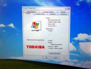 Toshiba Portege M200 Tablet PC 1.5Ghz 1Gb 40Gb DVD CDRW  