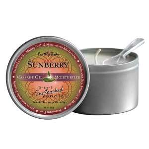  Earthly Body Round Candles, Sunberry, 6.8 Ounce Beauty