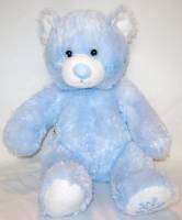 Build A Bear BAB Workshop Plush Blue Snowflake Bear with Sparkles in 