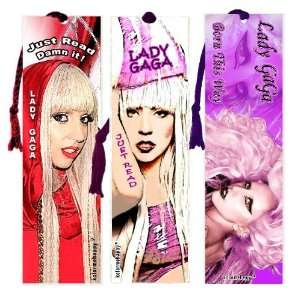  Lady Gaga Set of (3) Collectible Bookmarks Office 