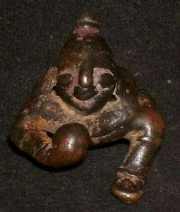   Bronze Statue God Baby Krishna Crawling Rare Houseold Collectibl