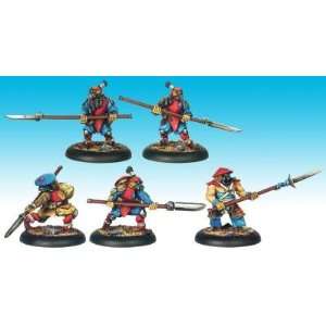  Urban War   Triads Retainers w/Naginata pole arms (2 