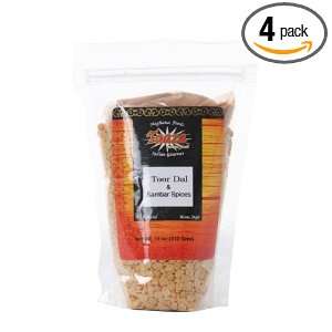 Taaza Sambar Mix  toor Dal Lentil And Spices, 11 Ounce Bags (Pack of 4 