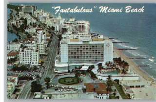 Postcard North From Seville Hotel..Miami Beach,Florida  