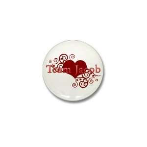  Team Jacob Red Twilight Mini Button by  Patio 