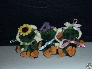 VHTF BOYDS BEARS FROG LOT~TILLY & TOOTS RIBBIT w/ LILLY  