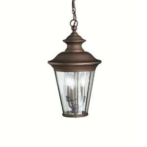  Kichler Eau Claire 3 Light Outdoor Pendant Olde Bronze 