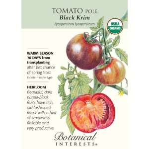  Tomato Pole Black Krim Organic Seed Patio, Lawn & Garden