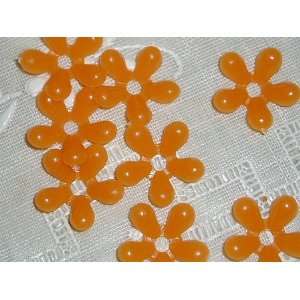   : Vintage Plastic Orange Anemone Flower Beads: Arts, Crafts & Sewing