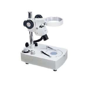 Standard microscope stand; illumination source, 6 V, 10 W halogen bulb 