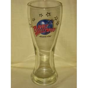  Planet Hollywood Pilsner Beer Glass   Atlantic City 