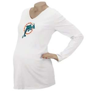  Miami Dolphins Womens Maternity Logo Premier Too Long 
