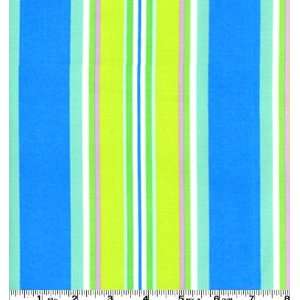   Monaco Narrow Stripe Blue Fabric By The Yard: Arts, Crafts & Sewing