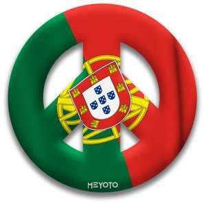  Peace Symbol Magnet of Portugal Flag by MEYOTO Everything 