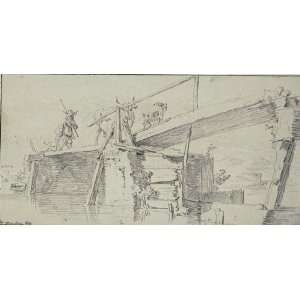  Hand Made Oil Reproduction   Nicolaes Berchem   24 x 12 