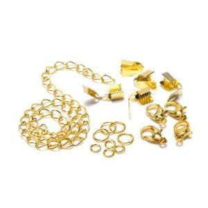   End W/clasp Gold   Jewelry Basics Finding Arts, Crafts & Sewing