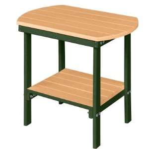  Oblong End Table   22 in high   Cedar on Green: Patio 