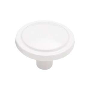  Amerock   AM BP3443 GW White 1 3/16 Diameter Harmony Knob 