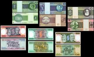 Brazil SET#15 P 191,192,193,198,199,201 Unc Banknotes  