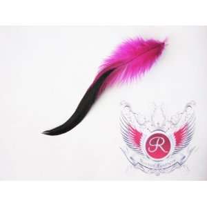  Punk Princess Hair Extension Feather (Hot Pink/Iridescent 