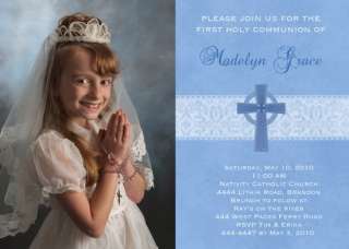 Baptism Christening Communion Invitations   U Print  