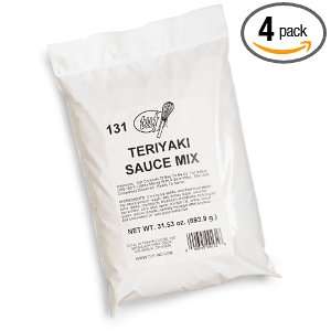 Total Ultimate Foods Teriyaki Sauce Mix, 31.53 Ounce Pouch (Pack of 4)