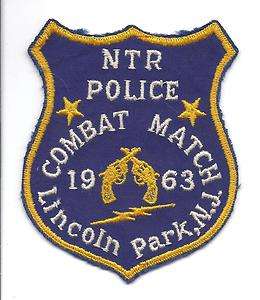 VINTAGE 1963 LINCOLN PARK NEW JERSEY PISTOL COMBAT MATCH POLICE 